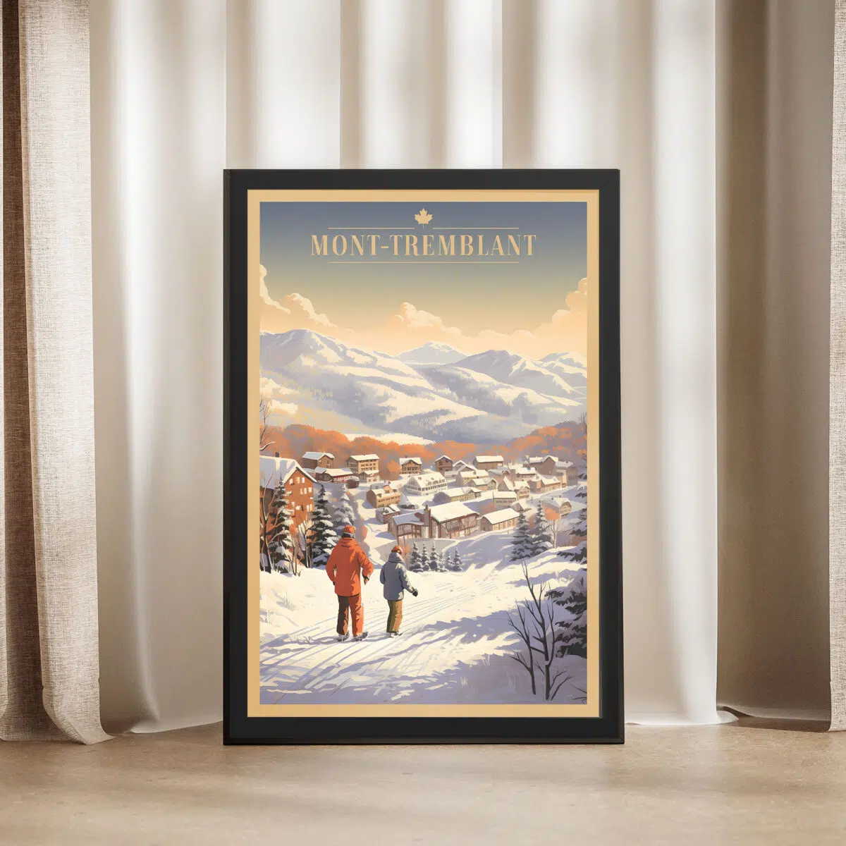 Mont Tremblant Winter Splendor Framed Poster UnitedWorldMemories