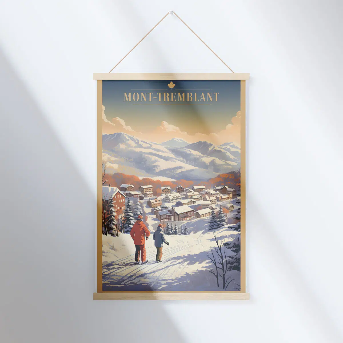 Mont Tremblant Winter Splendor Hanger Poster UnitedWorldMemories