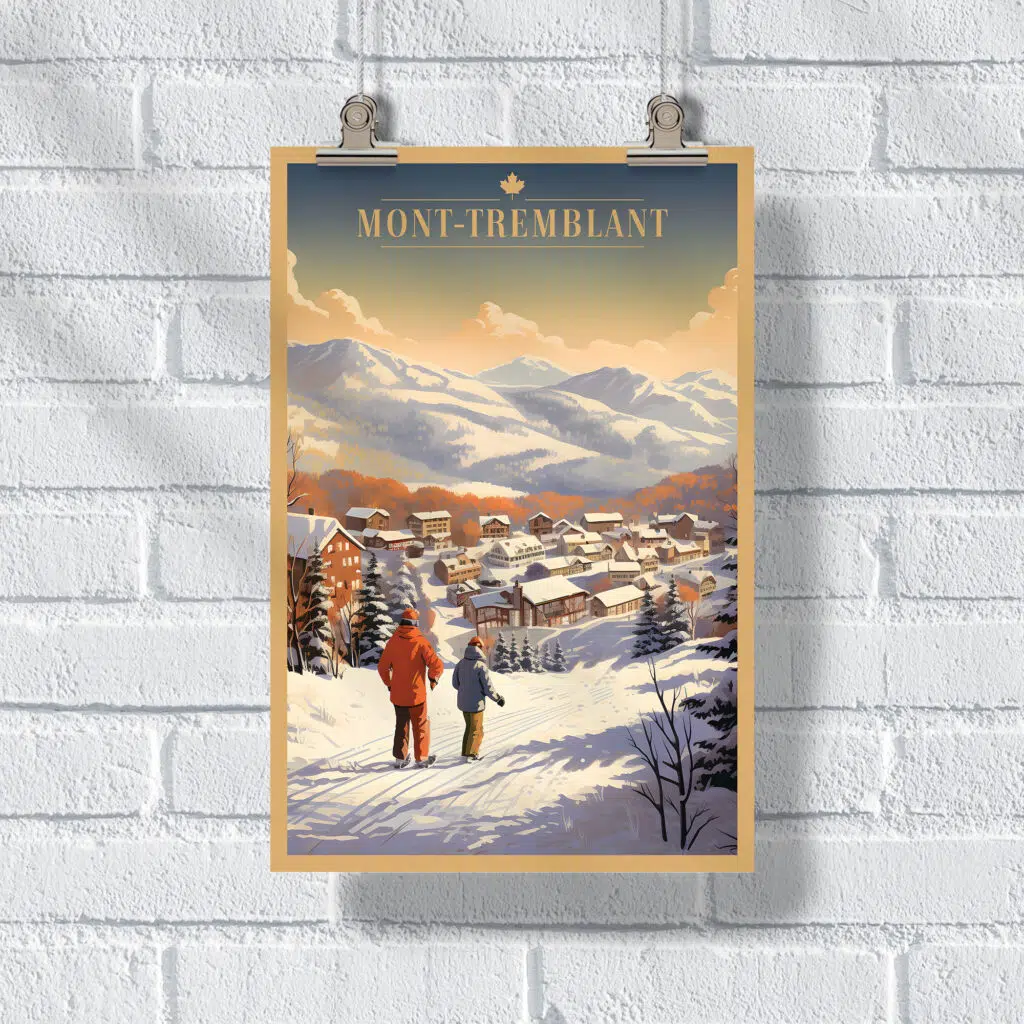 Mont Tremblant Winter Splendor Poster UnitedWorldMemories