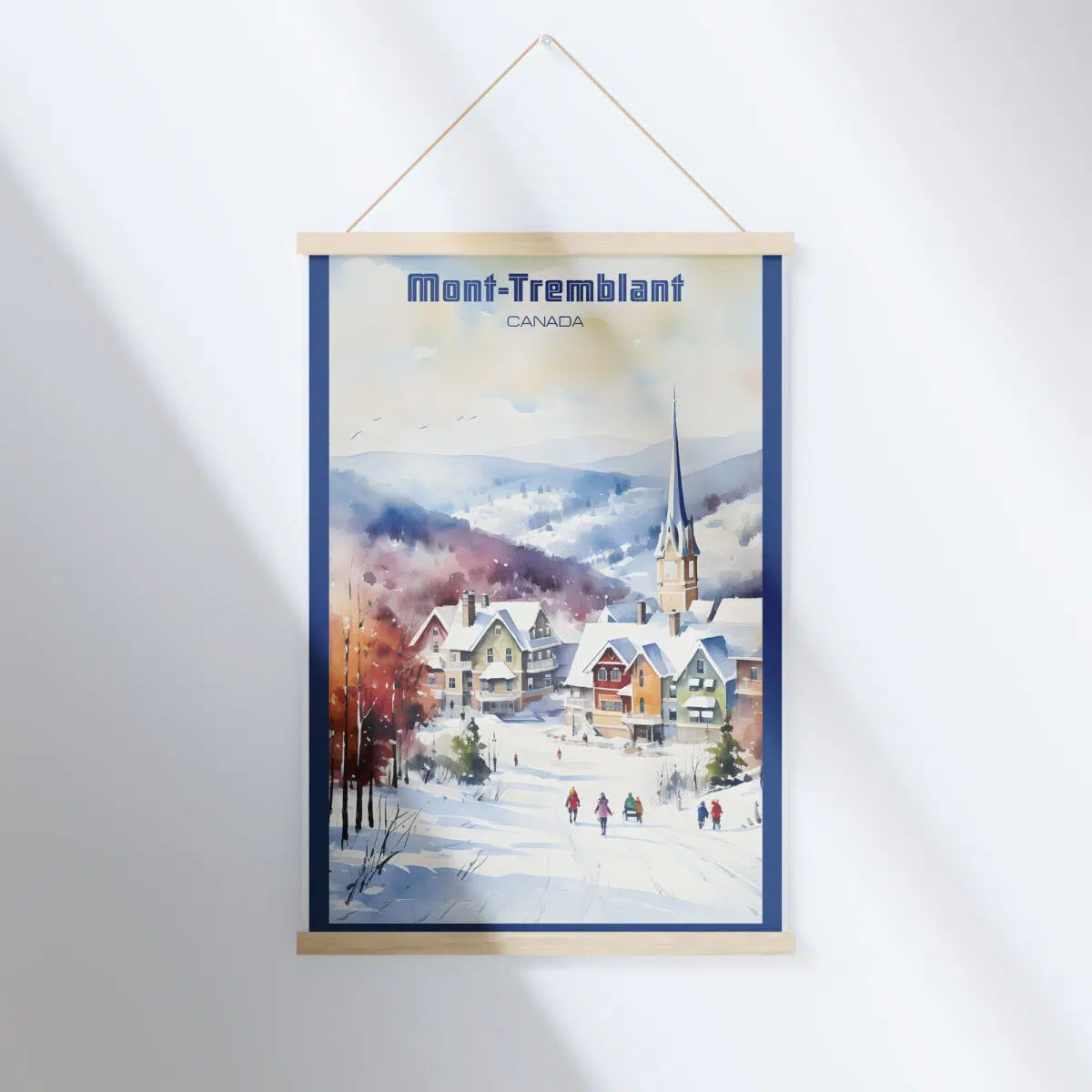 Mont Tremblant Winter Wonderland Hanger Poster UnitedWorldMemories