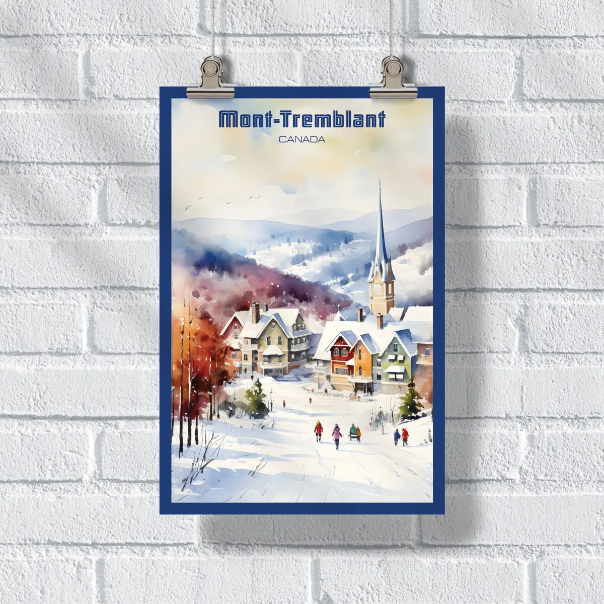 Mont Tremblant Winter Wonderland Poster UnitedWorldMemories