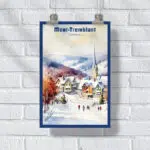 Mont Tremblant Winter Wonderland Poster UnitedWorldMemories