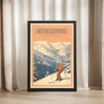 Revelstoke Backcountry Adventure Framed Poster UnitedWorldMemories