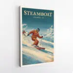 Steamboat Ski Resort Vintage Charm Canvas UnitedWorldMemories