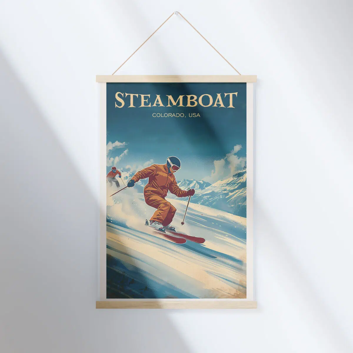 Steamboat Ski Resort Vintage Charm Hanger Poster UnitedWorldMemories