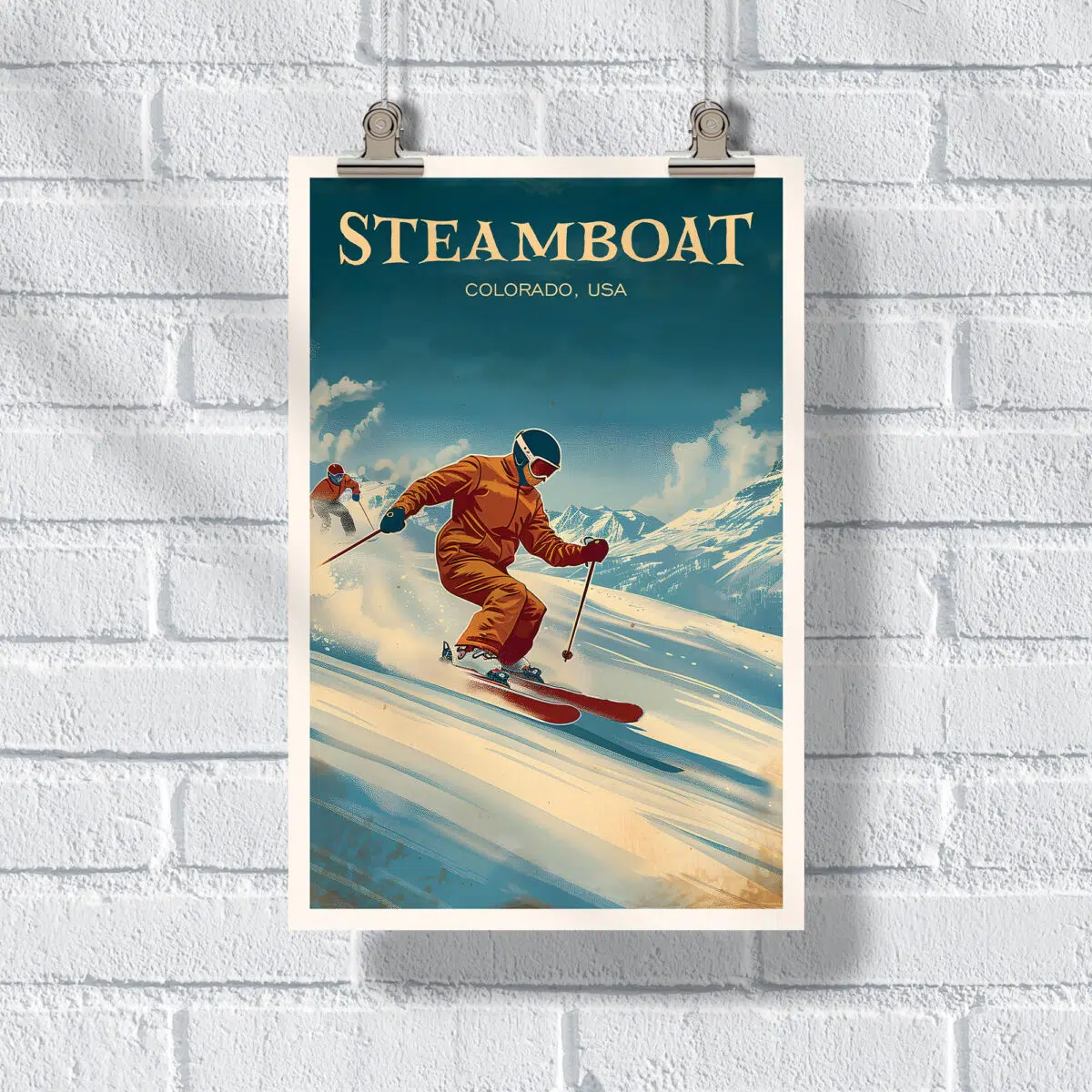 Steamboat Ski Resort Vintage Charm Poster UnitedWorldMemories
