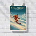 Steamboat Ski Resort Vintage Charm Poster UnitedWorldMemories