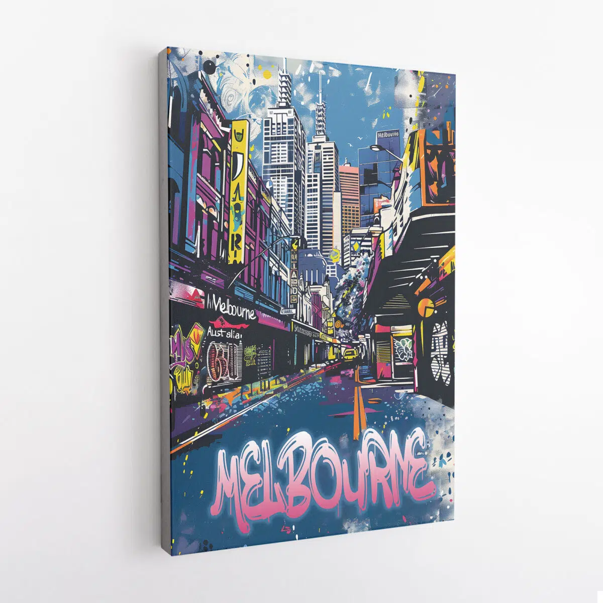 Melbourne Cultural Mosaic Canvas UnitedWorldMemories