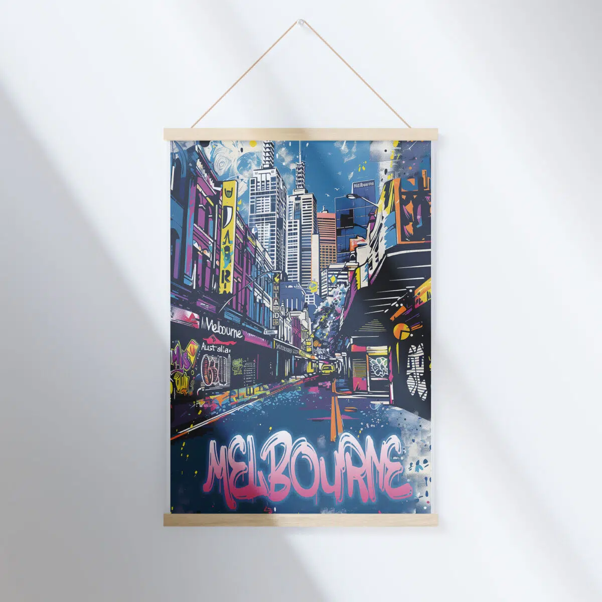 Melbourne Cultural Mosaic Hanger Poster UnitedWorldMemories