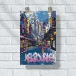 Melbourne Cultural Mosaic Poster UnitedWorldMemories