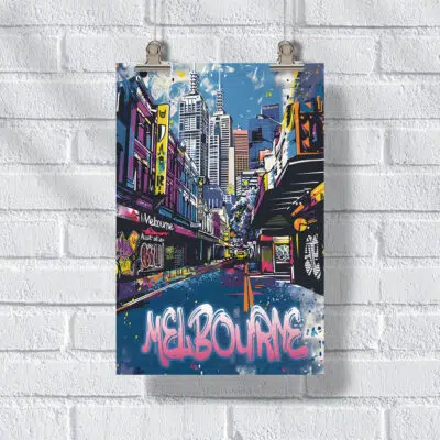 Melbourne Cultural Mosaic Poster UnitedWorldMemories