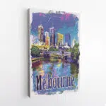 Melbourne Yarra River Serenity Canvas UnitedWorldMemories