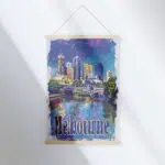 Melbourne Yarra River Serenity Hanger Poster UnitedWorldMemories