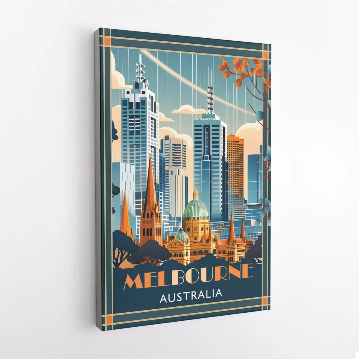 Modern Melbourne Canvas UnitedWorldMemories