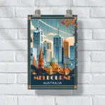 Modern Melbourne Poster UnitedWorldMemories